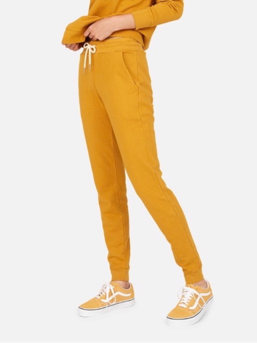 MATE the Label Turmeric Colored Organic Cotton Joggers